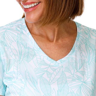 Thumbnail 3: REEL LEGENDS Women's Short Sleeve Freeline V Neck Top 