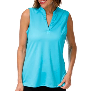 Thumbnail 1: REEL LEGENDS Women's Sleeveless Freeline Split Neck Top 