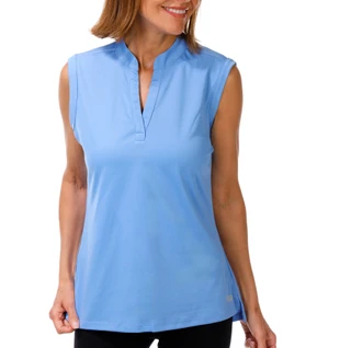Thumbnail 1: REEL LEGENDS Women's Outdoor Sleeveless Freeline Mandarin Collar Top 