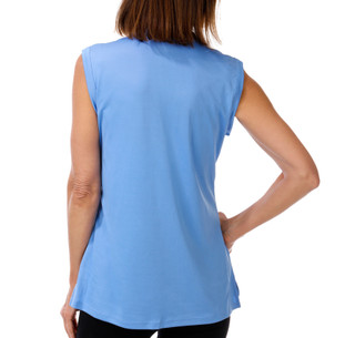 Thumbnail 3: REEL LEGENDS Women's Outdoor Sleeveless Freeline Mandarin Collar Top 
