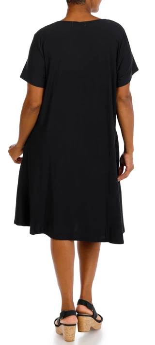Thumbnail 3: HARLOW & ROSE Plus Short Sleeve Swing Dress 