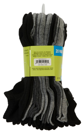 Thumbnail 2: Locker Room Boy's 20 Pk Sport Socks 