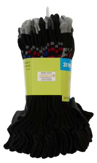 Thumbnail 3: Locker Room Boy's 20 Pk Sport Socks 