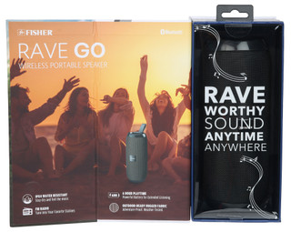 Thumbnail 2: Fisher Rave Go Wireless Portable Speaker 