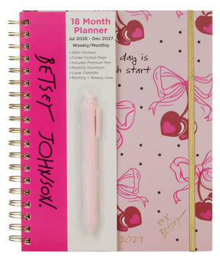 Thumbnail 1: Betsey Johnson 18 Month Planner w/ Pen 