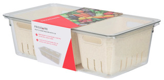 Thumbnail 1: Frigidaire 3 Compartment Fruit & Vegetable Bin w/ Lid 