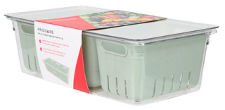 Thumbnail 1: Frigidaire 3 Compartment Fruit & Vegetable Bin w/ Lid 