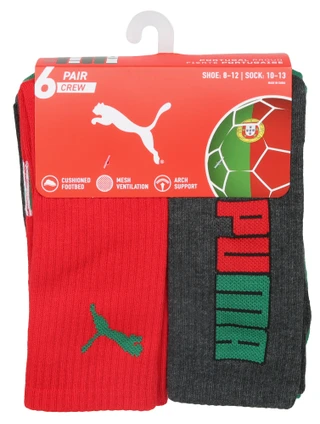 Thumbnail 1: Puma Men's 6 Pk Crew Socks 