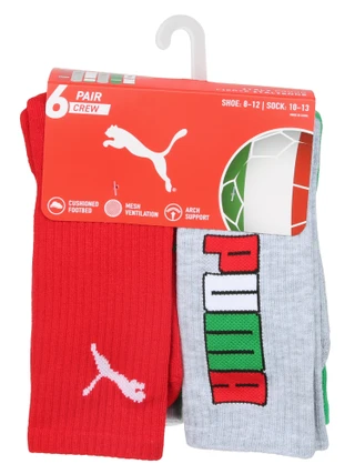 Thumbnail 1: Puma Men's 6 Pk Crew Socks 