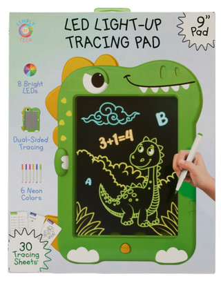 Thumbnail 1: SIMPLY TECH LED Light Up Dinosaur Tracing Pad  