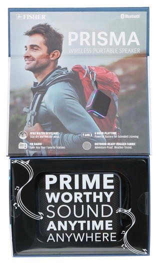 Thumbnail 2: Fisher Prisma Wireless Portable Speaker 