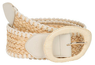 Thumbnail 1: Jessica Simpson Women's Natural Woven Waist Belt 