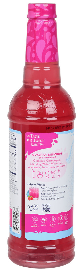 Thumbnail 2: Jordan's Skinny Mixes 25.4 oz Unicorn Skinny Syrup 