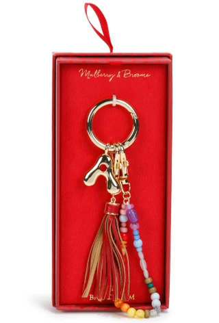 Thumbnail 1: Mulberry & Broome A Initial Bag Charm 