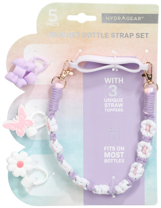 Thumbnail 1: Hydragear Crochet Bottle Strap Set 
