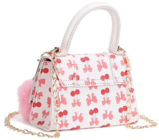 Thumbnail 2: Willow & Ruby Girl's Cherry Bow Handbag 