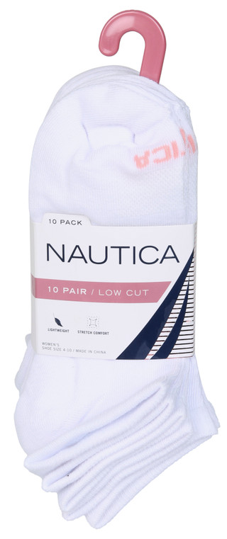 Thumbnail 1: Nautica Women's 10 Pk Low Cut Socks 