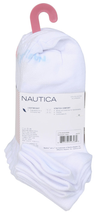 Thumbnail 2: Nautica Women's 10 Pk Low Cut Socks 