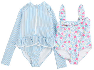 Thumbnail 1: BMAGICAL Little Girls 2 Pk One Piece Swimsuits 