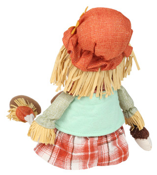 Thumbnail 2: Autumn Gatherings 26 In Harvest Sitting Orange Scarecrow 