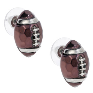 Thumbnail 3: Betsey Johnson Women's Football Stud Earrings 
