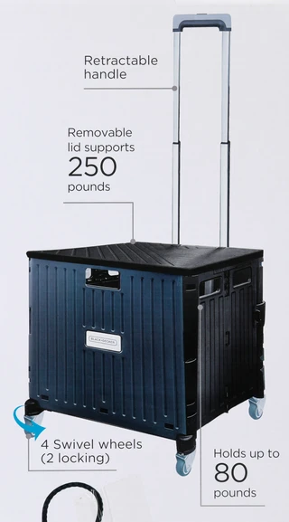 Thumbnail 2: Black + Decker Collapsible Rolling Cart 
