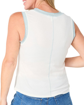 Thumbnail 2: BUNULU Women's Ribbed Knit Tank Top 