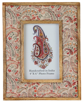 Thumbnail 1: 9x7 Paisley Fabric Photo Frame 