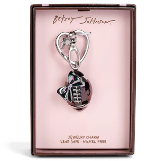 Thumbnail 1: Betsey Johnson Women's Football Bag Charm 
