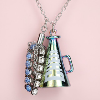 Thumbnail 2: Betsey Johnson Women's Football Cheer Pendant Necklace 