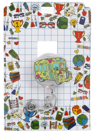 Thumbnail 1: Magic School Bus Badge Holder 