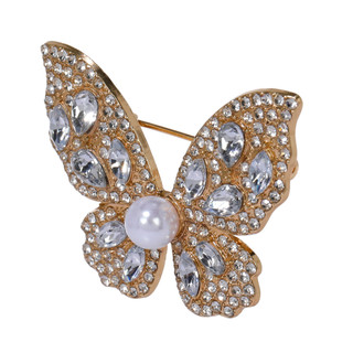 Thumbnail 3: YMI Crystal Butterfly Pin 