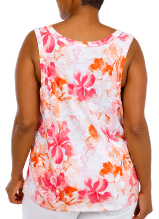 Thumbnail 2: Blue Sol Plus Sleeveless Luxey Scoop Tank 