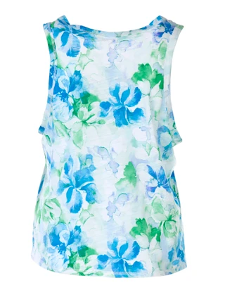 Thumbnail 2: Blue Sol Plus Sleeveless Luxey Scoop Tank 