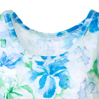 Thumbnail 3: Blue Sol Plus Sleeveless Luxey Scoop Tank 