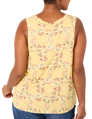 Thumbnail 2: Blue Sol Plus Sleeveless Luxey Scoop Tank 