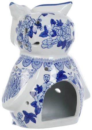 Thumbnail 2: THREE HANDS CORP. Chinoiserie Owl Candle Holder 