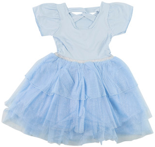 Thumbnail 4: Disney Princess Little Girls Short Sleeve Cinderella Tutu Dress 