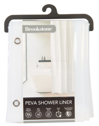 Thumbnail 1: Brookstone 72x72 Premium Quality Heavy Duty PRVA Shower Liner  