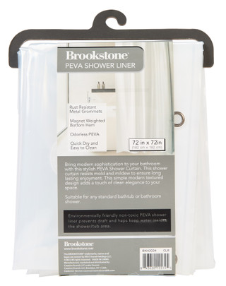 Thumbnail 2: Brookstone 72x72 Premium Quality Heavy Duty PRVA Shower Liner  