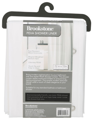 Thumbnail 2: Brookstone 72x72 Premium Quality Heavy Duty PRVA Shower Liner  