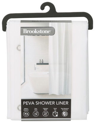 Thumbnail 1: Brookstone 72x72 Premium Quality Heavy Duty PRVA Shower Liner  