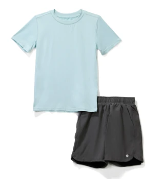 Thumbnail 1: RBX Big Boy's Short Sleeve Crewneck Tee Short Set 