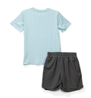 Thumbnail 2: RBX Big Boy's Short Sleeve Crewneck Tee Short Set 