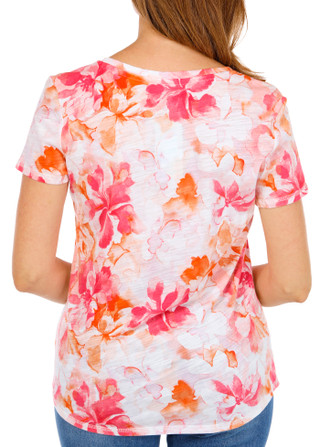 Thumbnail 2: Blue Sol Women's Short Sleeve V-Neck Top 
