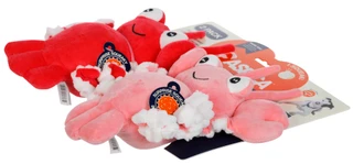 Thumbnail 2: ASPCA 2 Pk Squeak & Tug Lobster Dog Toys 