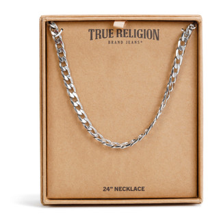 Thumbnail 1: True Religion Men's Stainless Steel Curb Chain Necklace 