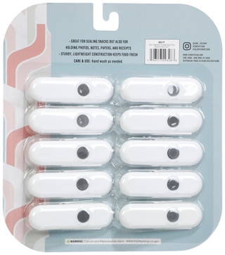 Thumbnail 2: CORE HOME 10 Pk Magnetic Bag Clips 