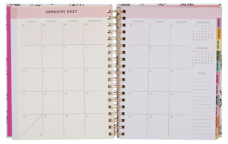 Thumbnail 2: Betsey Johnson Floral 18 Month Planner w/ Pen 