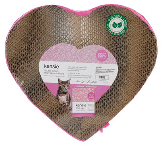 Thumbnail 1: Kensie Double-Sided Heart Scratch Board w/ Catnip 